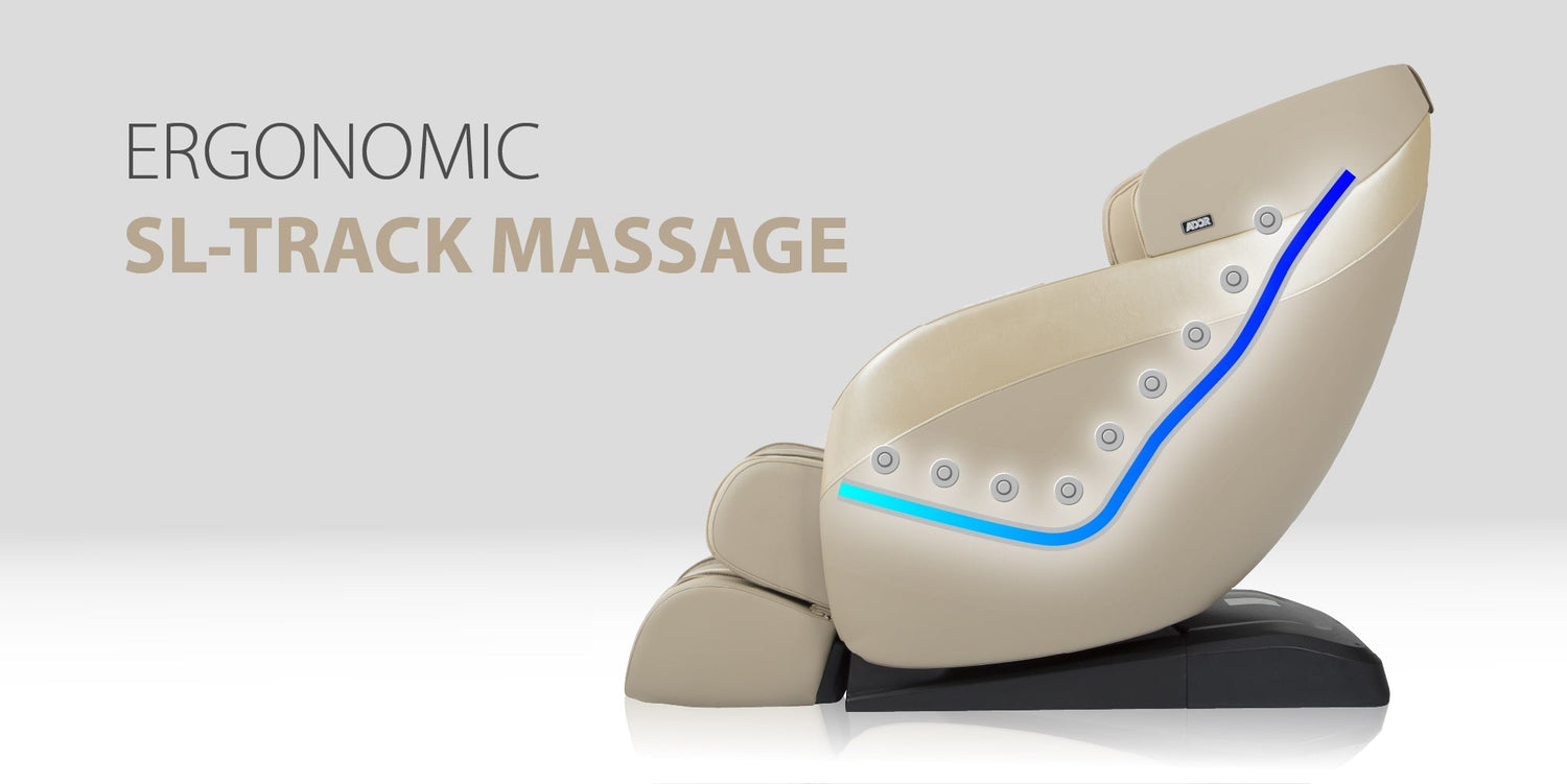 The Ador AD-Infinix Massage Chair has an SL-Track that provides a full body massage experience from the neck to the glutes.