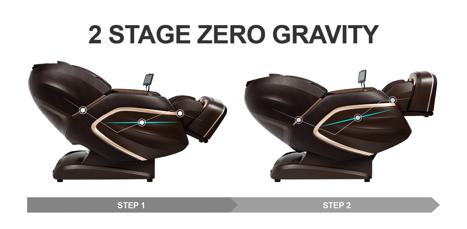 The Amamedic Hilux 4D Massage Chair integrates 2 stages of zero gravity giving the user a weightless feeling during massage.