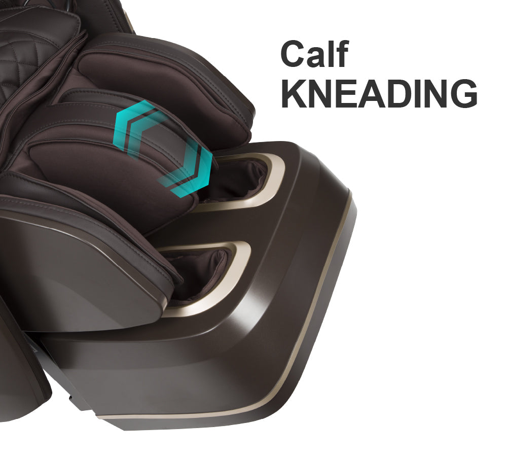 The Amamedic Hilux 4D Massage Chair has a bridge, heel, and knee massage with calf kneading that delivers exemplary massage.