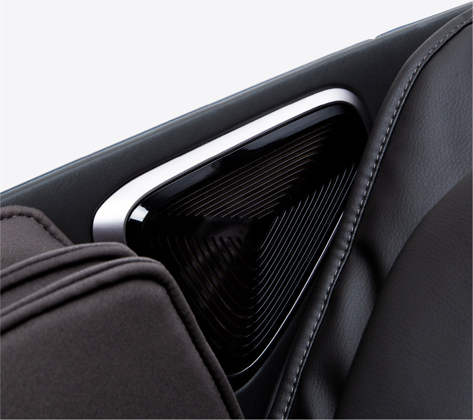 The Osaki OS-Highpointe 4D Massage Chair has Bluetooth speakers to immerse yourself in your favorite soundscapes and music.