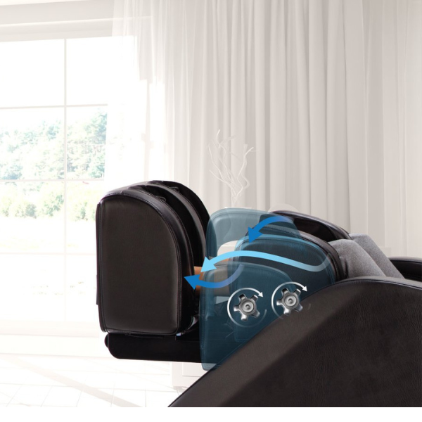 The Daiwa Pegasus Hybrid massage chair uses the Shiatsu Wave Calf Massage technology which rejuvenates tired calf muscles.