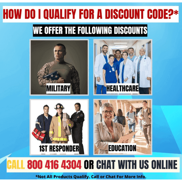 The Modern Back offers exclusive discounts for military personnel, healthcare workers, 1st responders, and educators.