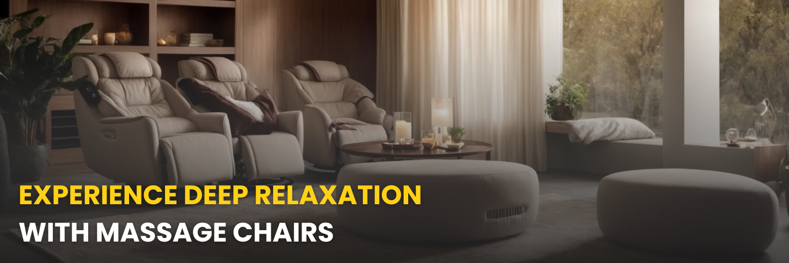 Embrace deep relaxation with massage chairs that skillfully mimic human hands, providing a therapeutic and restorative experience that rejuvenates both mind and body.