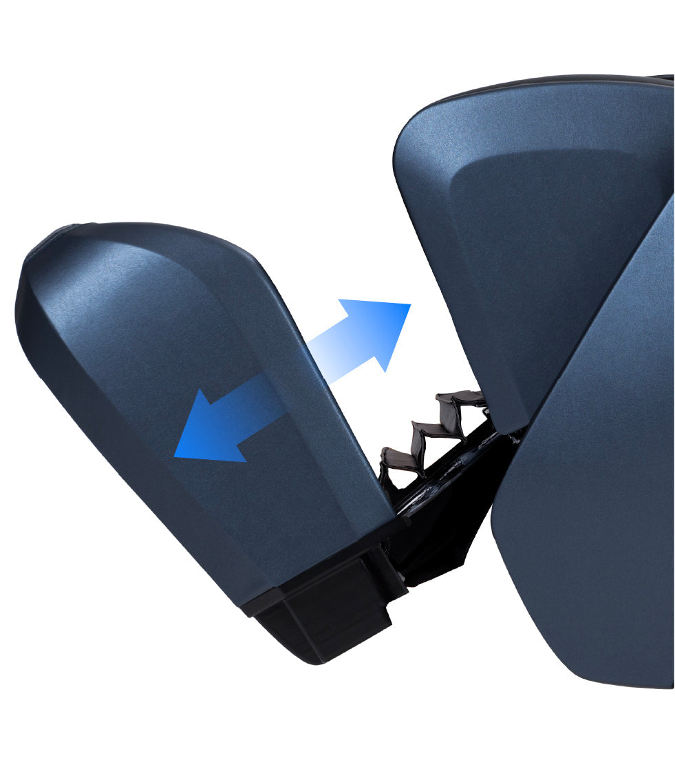 The Osaki OS-Highpointe 4D Massage Chair has a leg rest extension for optimal massages for each user's specific leg length.