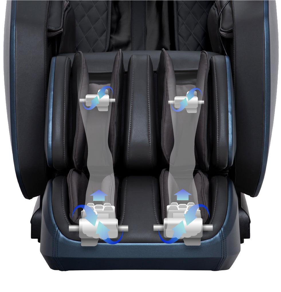 The Osaki OS-Highpointe 4D Massage Chair offers foot and calf massage rollers that put those weary feet to rest.