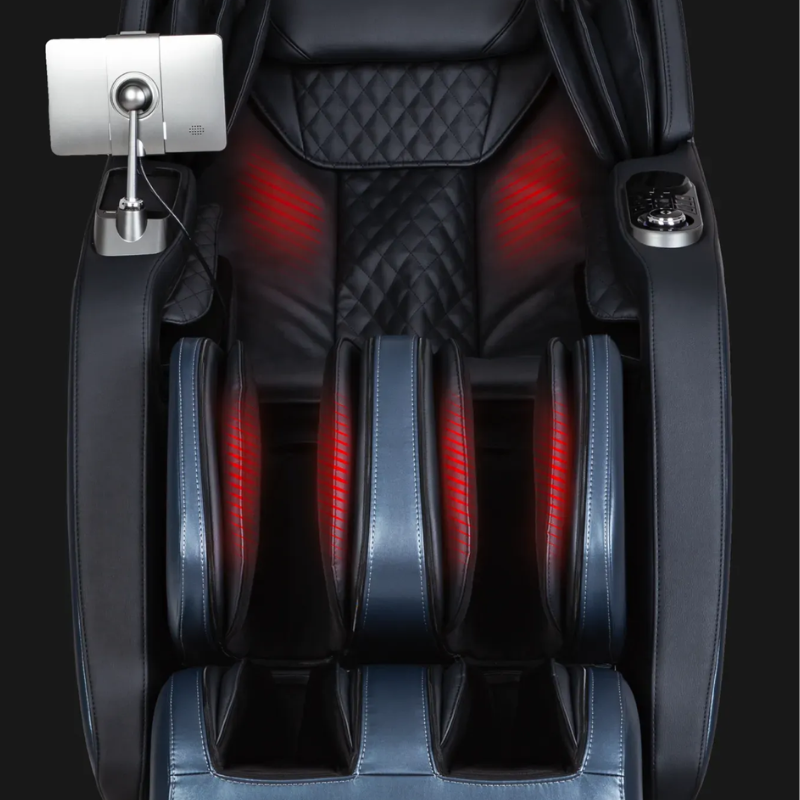 The lumbar and calf heat therapy feature of the Osaki Bravo Duo 4D Massage Chair, providing soothing heat to enhance muscle relaxation and improve circulation in key areas.