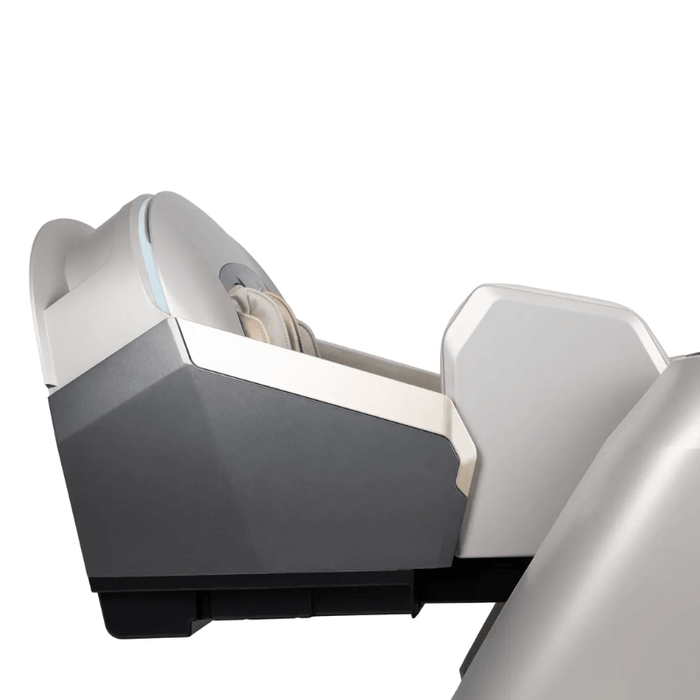 An image displaying the automatic extendable leg rest of the Osaki Grand Duo 4D massage chair, designed for optimal comfort and support. This feature adjusts automatically to accommodate users of different heights, enhancing the overall massage experience by ensuring proper alignment and relaxation for the legs and feet.