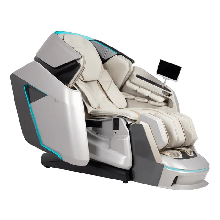 An image showcasing the Sliding Side Panel of the Osaki Grand Duo 4D massage chair, highlighting its innovative design that allows users to easily access control features and settings from a convenient side location.