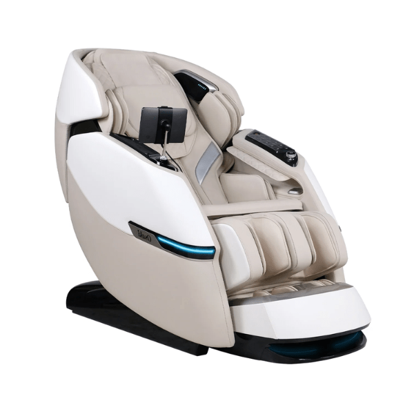 The Osaki Ai Vivo 4D+2D massage chair is the perfect blend of cutting-edge technology, comfort and relaxation in taupe color.