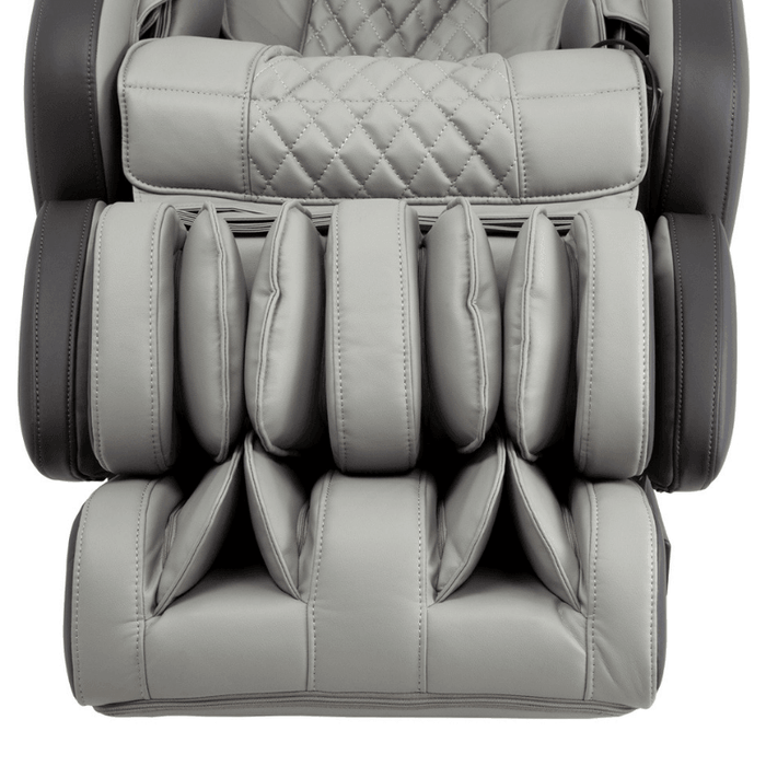 Close-up of the ottoman from the Osaki Admiral II Open Box Floor Model massage chair, featuring soft cushioning and a stylish design that enhances comfort and support during relaxation.