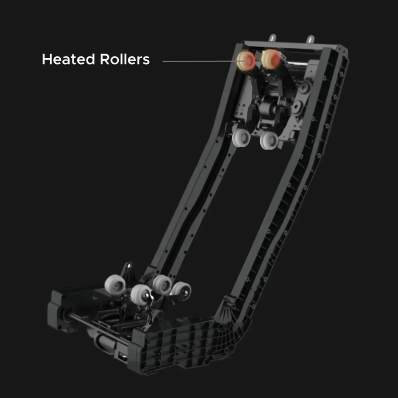 An image depicting the Dual 4D Dual Mechanism Technology of the Osaki Grand Duo 4D massage chair, showcasing its two sets of rollers that work in harmony to provide a comprehensive massage experience.