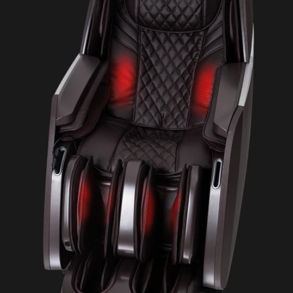 The Osaki Platinum- Vera 4D+ massage chair has graphene heating to help relieve soreness in your lower back area and calf areas.