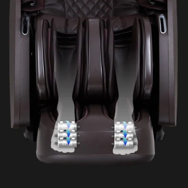 The Osaki Platinum- Vera 4D+ massage chair has specialized foot rollers to help relieve muscle and connective tension.