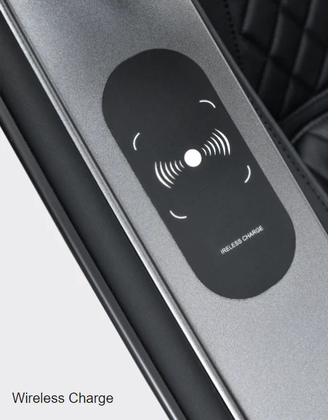 The Titan TP-Epic 4D Massage Chair has a wireless charging pad for your mobile device as well as a USB port.