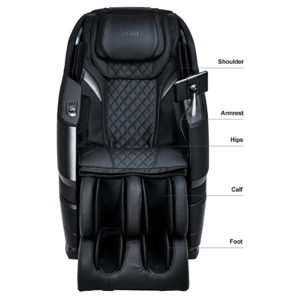 The Titan TP-Epic 4D Massage Chair has 36 air cells throughout the entire chair to expel the body strain. 