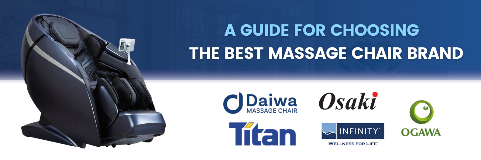 Explore leading brands of massage chairs and locate the ideal fit. Professional advice on selecting the best brand of massage chair for maximum relaxation. Buy today!
