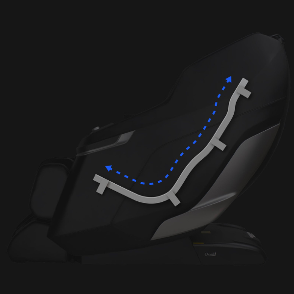 The Osaki OS-3D Belmont Massage Chair offers SL-Track which allows the massage rollers to travel down to the spine.
