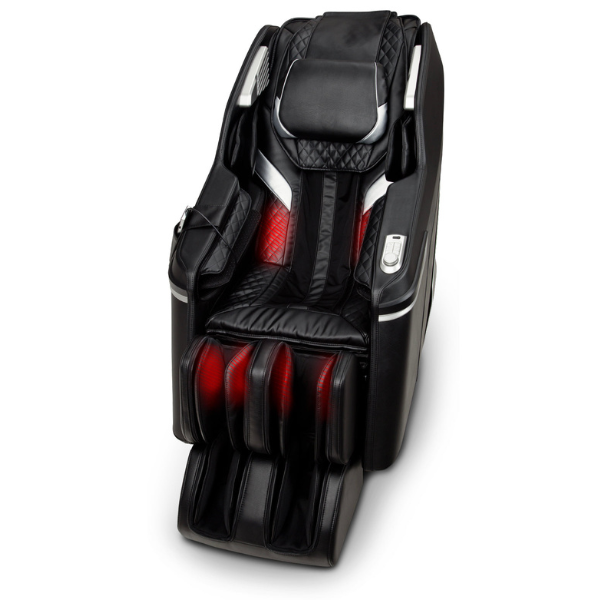 The Osaki OS-3D Belmont Massage Chair has 4 area of heating therapy that targets the lumbar and calves releasing tension.