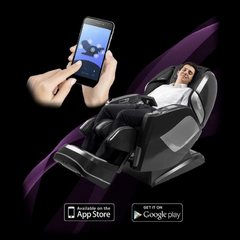 The Osaki OS-4D Pro Maesto LE Massage Chair has iPhone and Android app that allows you to operate with all its features.