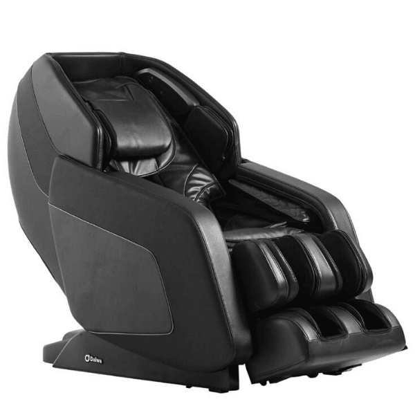 The Daiwa Hubble Massage Chair is available in sleek black and comes with 3D rollers for deep tissue massage therapy.