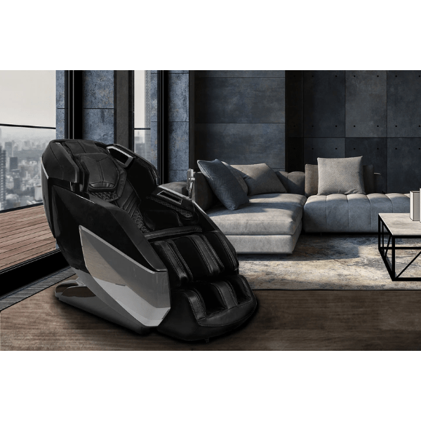 The Infinity Circadian massage chair uses Dual-Track rollers for full body massage with spinal decompression and inversion.