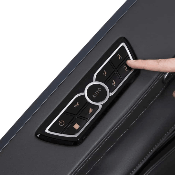 The Osaki Highpointe 4D Massage Chair comes equipped with a quick access control panel on the armrest for easy adjustments.