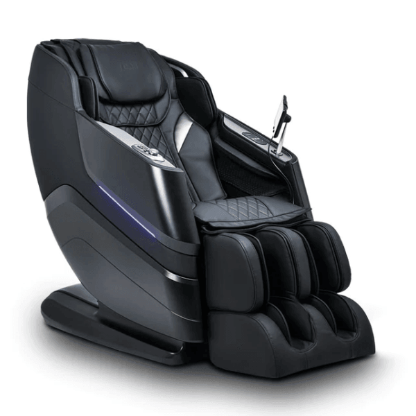 The Titan TP-Epic 4D Massage Chair uses advanced 4D massage rollers to deliver a human-like massage and comes in sleek black.