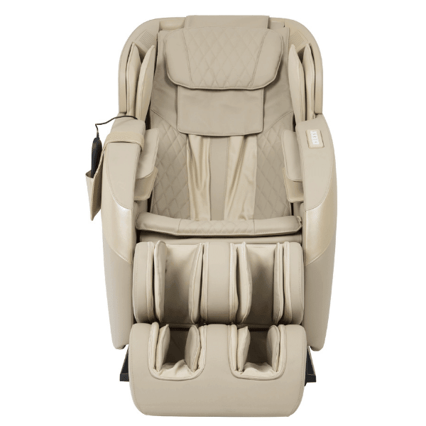 The Ador Infinix Massage Chair comes equipped with 2D L-Track rollers and is available in 3 beautiful colors including Taupe.