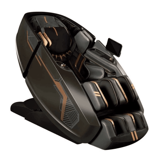 The Daiwa Black Panther Supreme Hybrid Massage Chair has dual track rollers for deep stretching and inversion therapy.