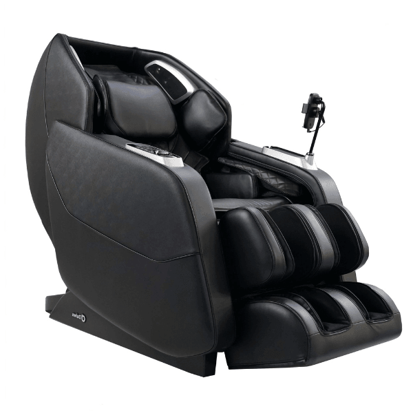 The Daiwa Hubble Plus Massage Chair has therapeutic 3D rollers, full-body air massage, and is available in sleek black.