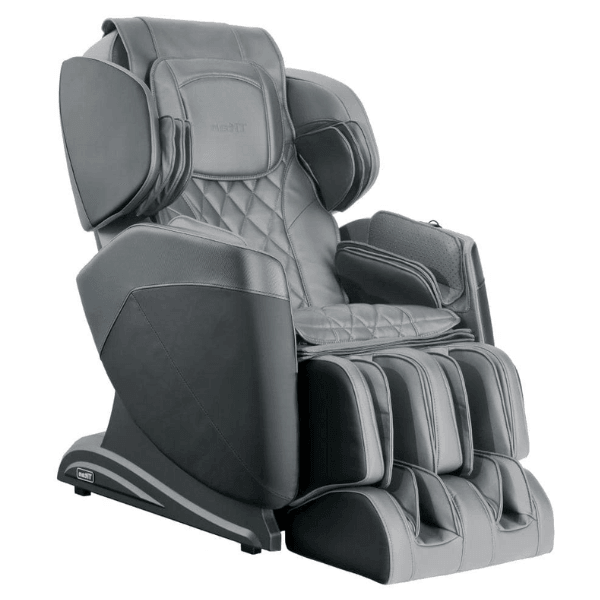 The Titan Optimus 3D massage chair comes with 3D rollers for deep tissue massage, air compression, and is available in black.