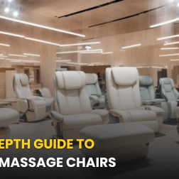 Heated massage chairs provide a luxurious experience, combining gentle heat with targeted massage to ease tension and promote deep relaxation throughout the body.