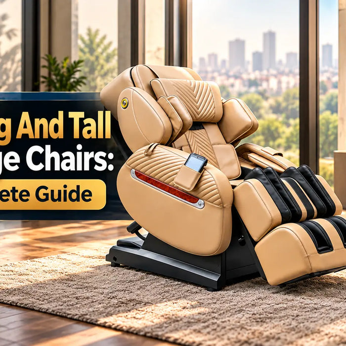 Explore massage chairs for tall people with adjustable footrests, wider seating, and advanced rollers for a more comfortable massage experience.