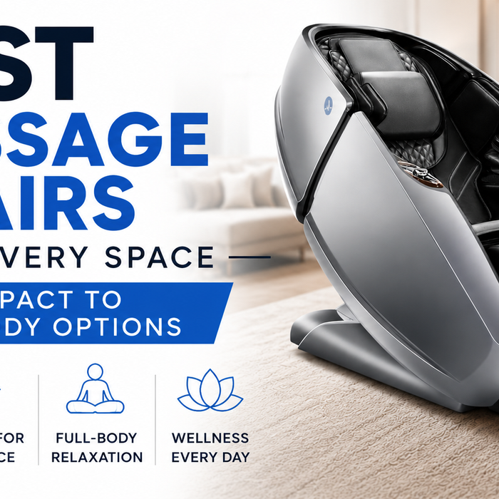 Guide to the best massage chairs for every space featuring luxury full-body and compact massage chair options.