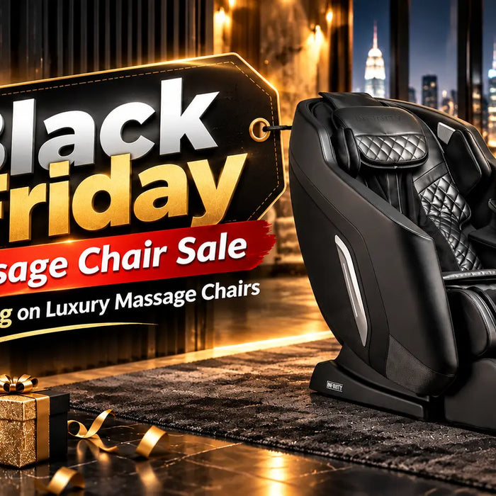 Shop the Black Friday massage chair sale at The Modern Back. Compare the Infinity Zenara, Kyota Joubu M880 4D, and Luraco i11 Special Edition.
