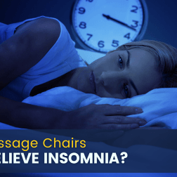 Massage chairs, with features like heat therapy and soothing massage techniques, can create a calming environment that may ease stress and anxiety, contributing to a more restful night's sleep for those struggling with insomnia