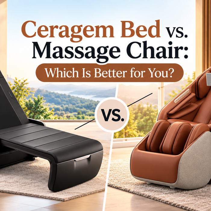 Learn how a Ceragem Massage Bed works and how its approach to massage and thermal therapy differs from a traditional massage chair.