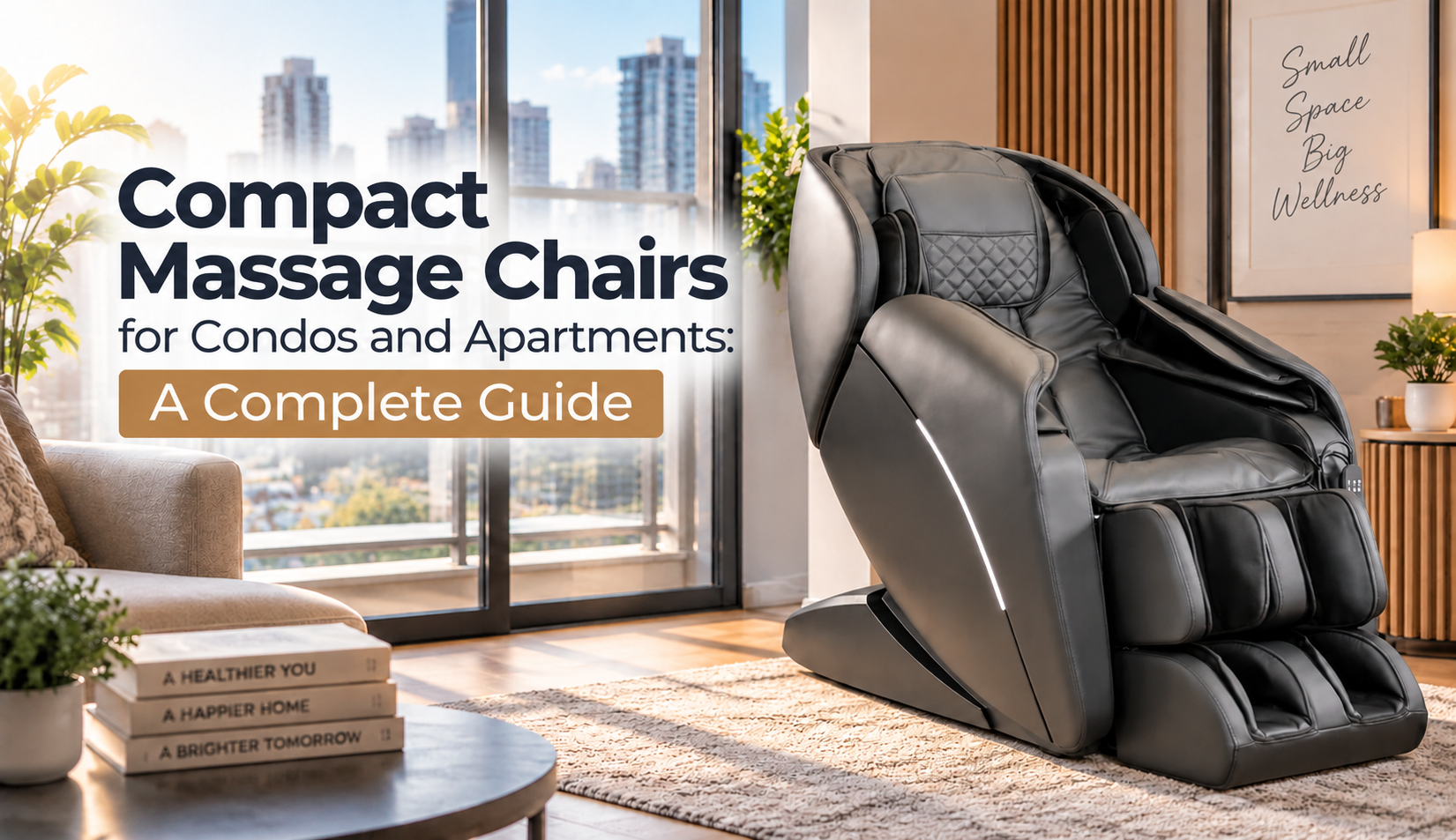 Find the best Massage Chairs for Small Spaces, with tips for choosing a comfortable, feature-rich chair that fits your room without overwhelming it.