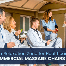 Commercial massage chairs are the perfect addition to create a relaxation space for healthcare workers, helping them recharge and maintain well-being.