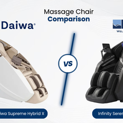 See how the daiwa supreme hybrid x massage chair compares with the Infinity Serenza in massage technology, features, and comfort.