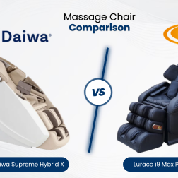 Explore the key differences between the Daiwa Supreme Hybrid X and Luraco i9 Max Plus SE, including massage technology, customization, therapeutic benefits, and overall value.