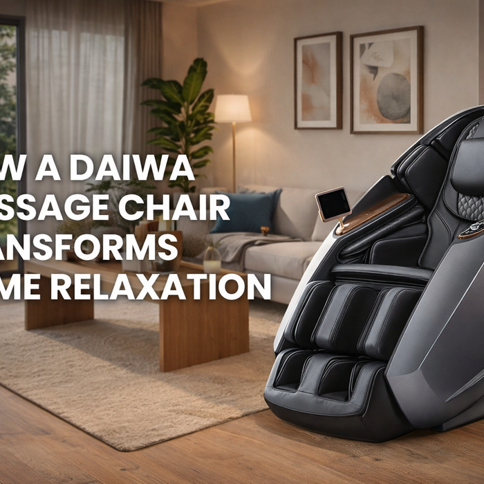 With features like zero gravity positioning, heat therapy, and customizable massage programs, a Daiwa massage chair elevates everyday relaxation to a luxurious and therapeutic level.