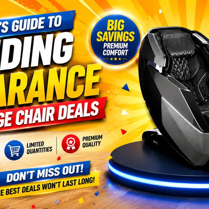 Find discount massage chair deals on luxury models and learn how clearance sales can help you get more features for your budget.
