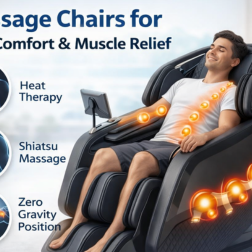 See how modern massage chairs can help reduce back tension and sore muscles with deep tissue massage rollers.