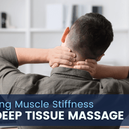 By applying firm pressure, deep tissue massage helps alleviate muscle stiffness and improve flexibility.