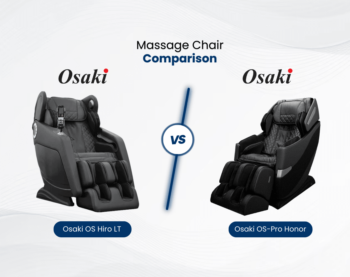 Osaki Hiro vs. Osaki Honor Massage Chair Comparison The Modern Back