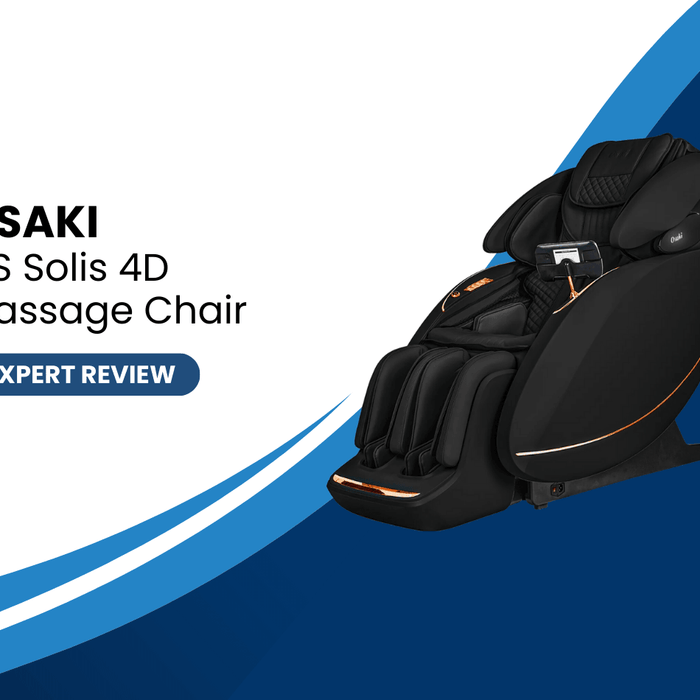 The Osaki Solis 4D Massage Chair comes with a flexible dual track that delivers 190° decompression with 4D massage styles.