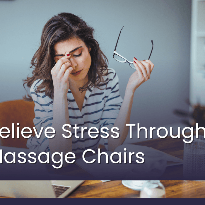 You can relieve stress through massage chairs using various massage techniques to target tense muscles and promote well-being. 