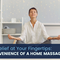 Experience the ultimate in convenience and comfort as a home massage chair melts away tension at the touch of a button.