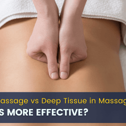 In massage chairs, Swedish massage emphasizes gentle, flowing techniques for relaxation, whereas deep tissue massage applies stronger pressure to alleviate muscle knots and chronic tension.